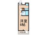 ハイツアゼリア 1Rの間取り