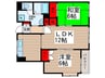 ルミエール松戸Ⅱ 2LDKの間取り