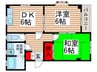 ＭＩＮＴハイツ柏 2DKの間取り