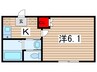 イーストランド稲毛 1Kの間取り