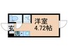 Cube　Kanamachi Ⅴ 1Rの間取り
