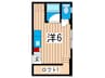 K‘S　COMFORT(1F) 1Rの間取り
