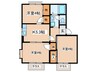 クレストハイムⅡ 3Kの間取り