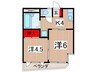 メゾン.ド.マヤ 2DKの間取り