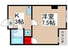 亀戸ＡＫビル 1Kの間取り