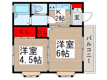 間取図 ヴィラ・アキツ