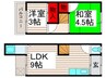 ハイムゴード 2LDKの間取り