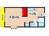 ビラ　パルジュ 1Kの間取り