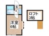 プラザドゥブールバールＡ 1Kの間取り
