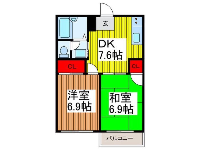 間取り図 エルディムウチダ
