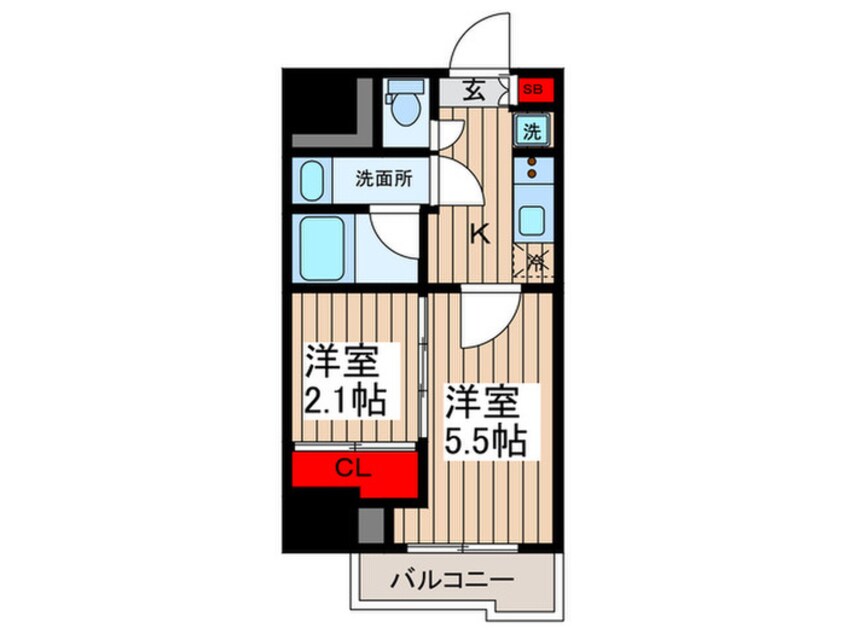 間取図 SYFORME亀戸