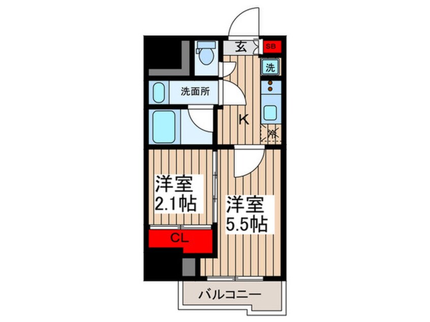 間取図 ドゥーエ亀戸Ⅲ