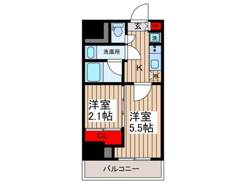 間取図 ドゥーエ亀戸Ⅲ