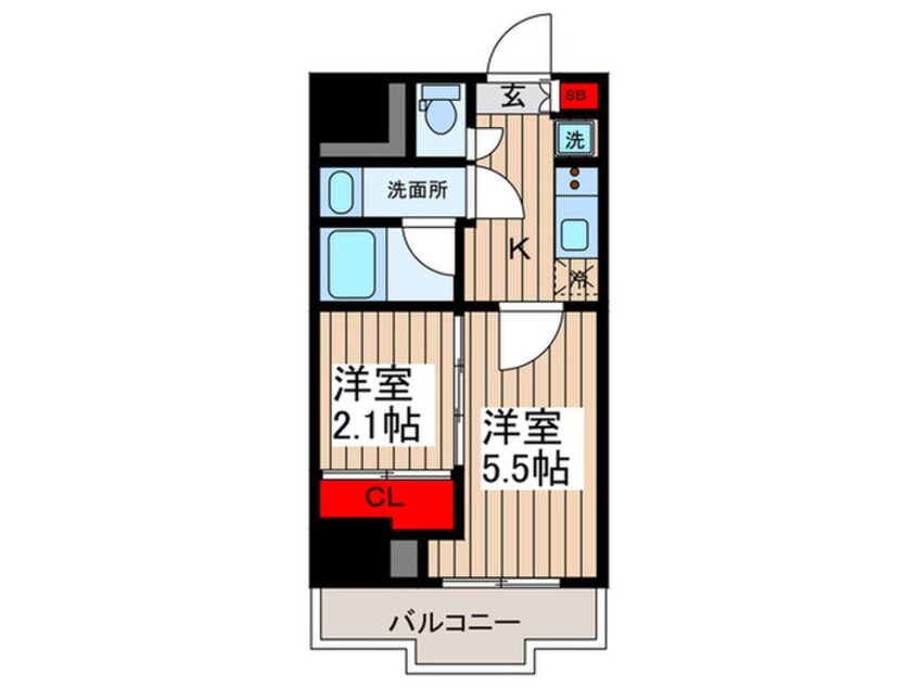 間取図 SYFORME亀戸