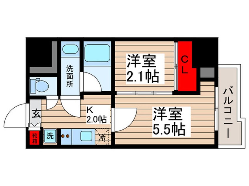 間取図 SYFORME亀戸