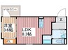 robot home三郷Ⅱ 1LDKの間取り