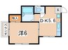 エクセル木曽 1DKの間取り