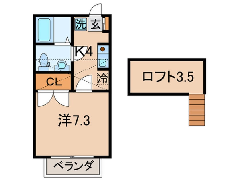 間取図 Ｍハイツ