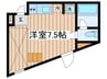 グランエッグス仙川 1Rの間取り