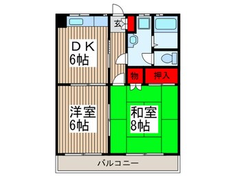 間取図 小山コーポⅠ