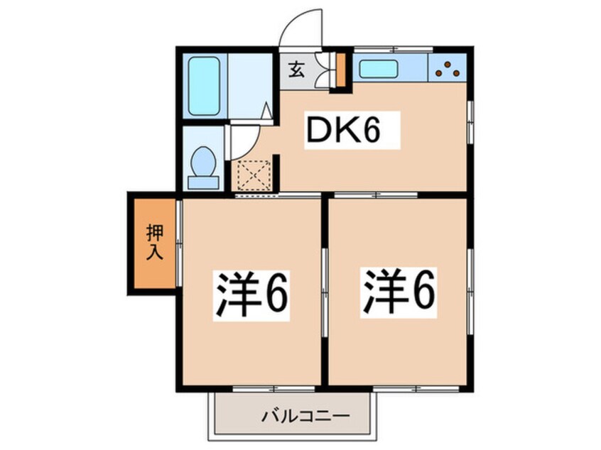間取図 ニュ－レジデンスもちだＢ