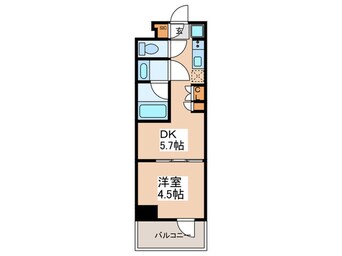 間取図 ﾌﾟﾗｳﾄﾞﾌﾗｯﾄ浅草ﾄﾚｻｰｼﾞｭ