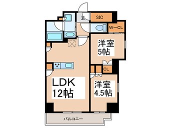 間取図 ﾌﾟﾗｳﾄﾞﾌﾗｯﾄ浅草ﾄﾚｻｰｼﾞｭ
