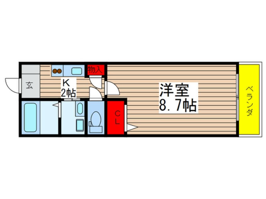 間取図 プリムコ－ト