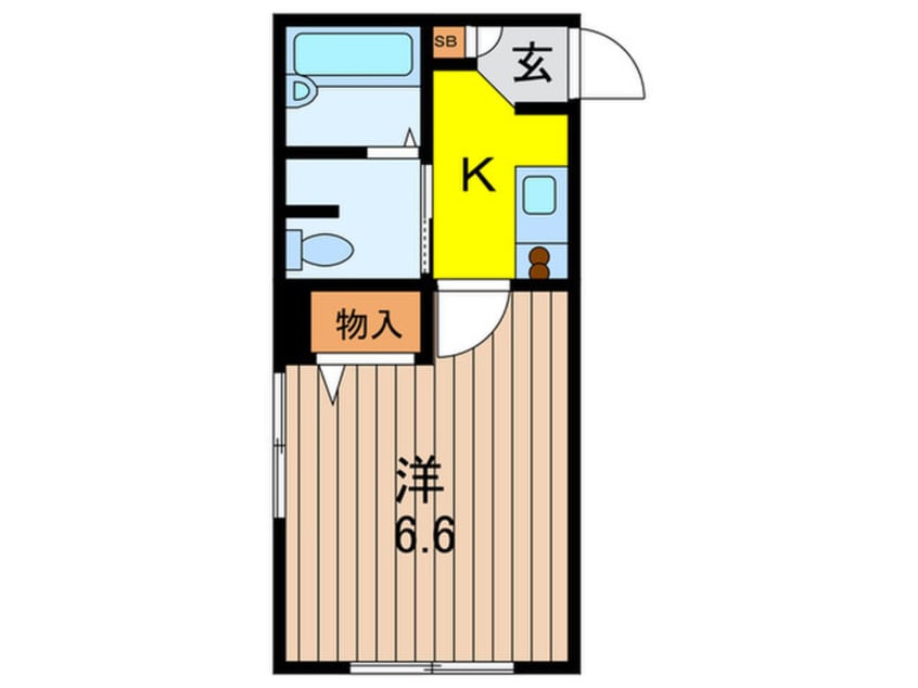 間取図 エミエ－ル中板