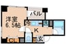 カスタリア新富町Ⅲ 1Kの間取り