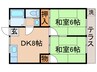 トマトハウス 2DKの間取り