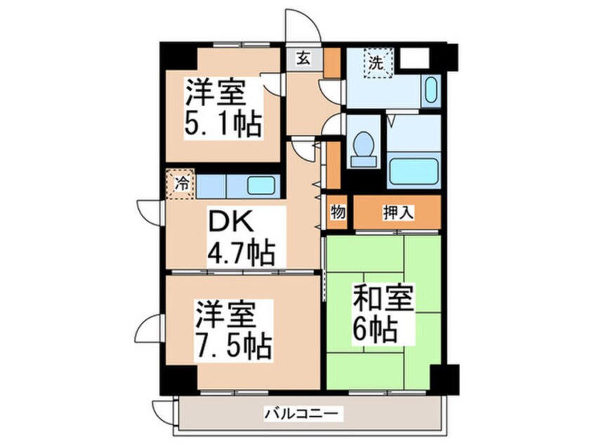 間取図 カーサ・パルマス