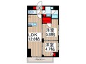 ドゥーエ入谷Ⅱの間取図