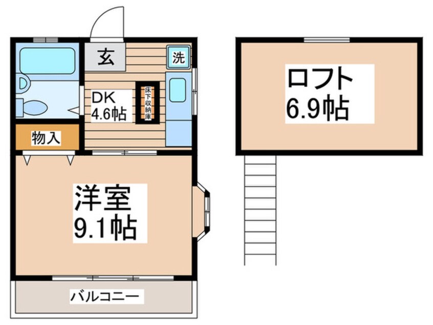 間取図 第２パレスオオサワ