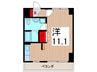 グリシ－ヌ響 1Rの間取り