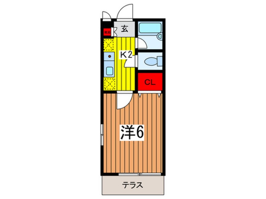 間取図 ハイツ若葉