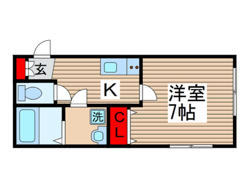 間取図 ラシーネ勝田台