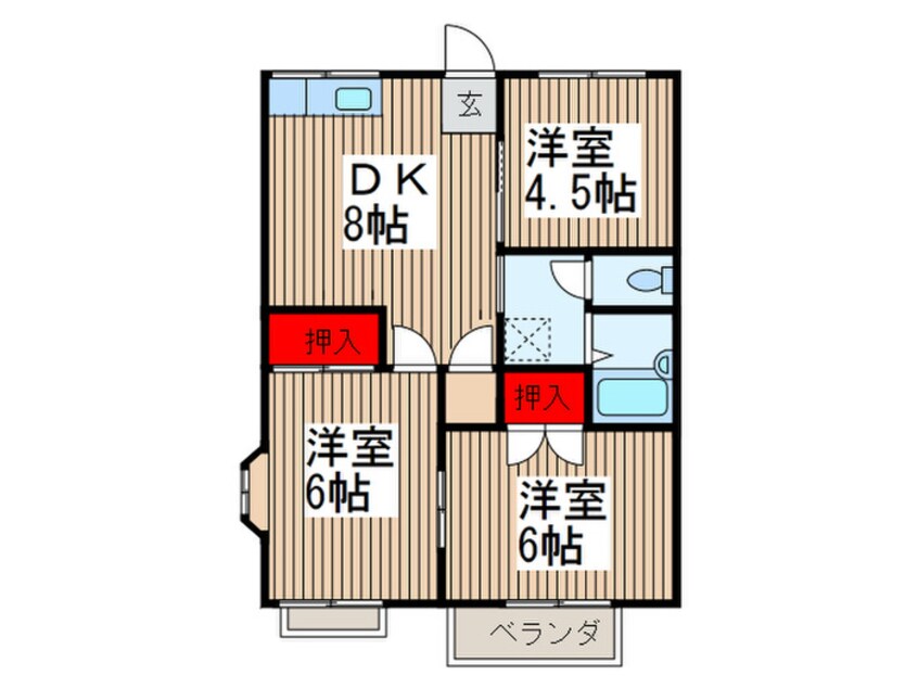 間取図 ファミーユ中山　Ｃ棟