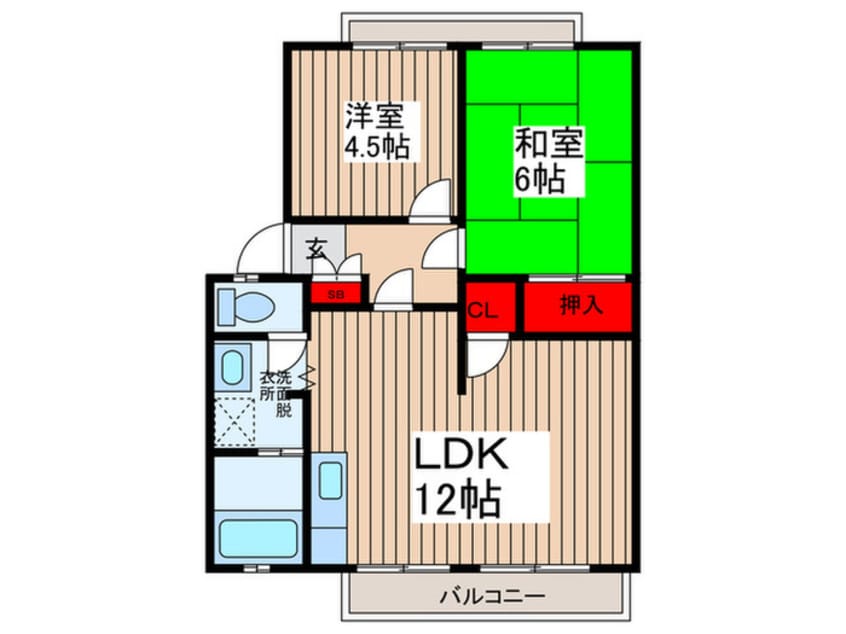 間取図 ア－バンタカハシ３