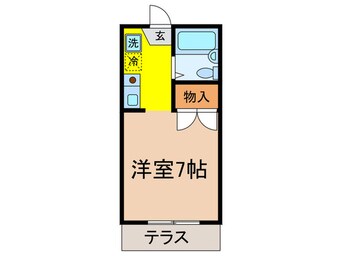 間取図 フラットわかくさ