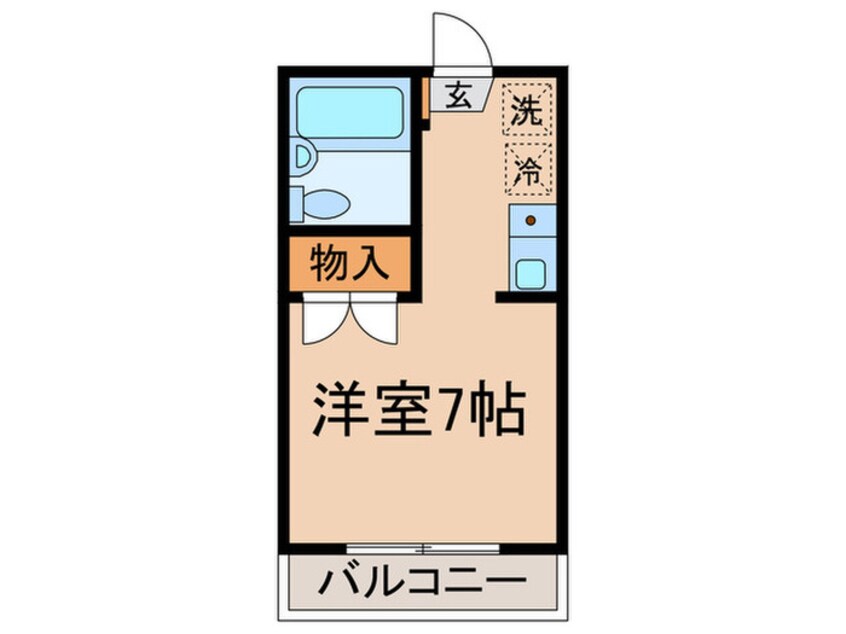 間取図 フラットわかくさ