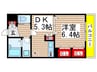 ＣＡＬＥ 1DKの間取り
