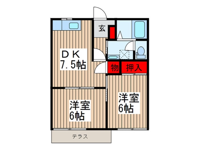 間取り図 プリムローズＢ棟