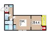 モンテ・ソラーレ 1DKの間取り