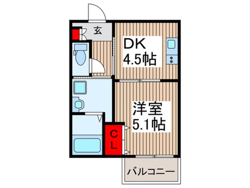 間取図 仮）MELDIA所沢