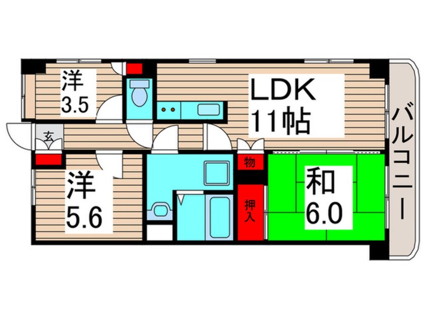 間取図 アイリスガ－デン堀切