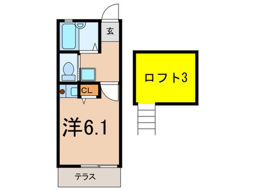 間取図 シャトレ－ゼ・カンピオ－ネ