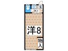 川原アパート 1Kの間取り