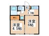 美晴荘 2Kの間取り