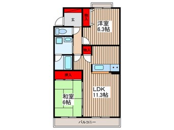 間取図 キングホームズ2番館　A号棟